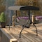 Flash Furniture Black 3-Seater Convertible Canopy Patio Swing/Bed TLH-007-BK-GG - alternate 1